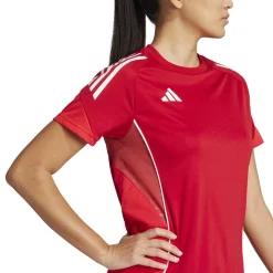 adidas Tiro 25 Competition Trainingsshirt Dames Rood Wit