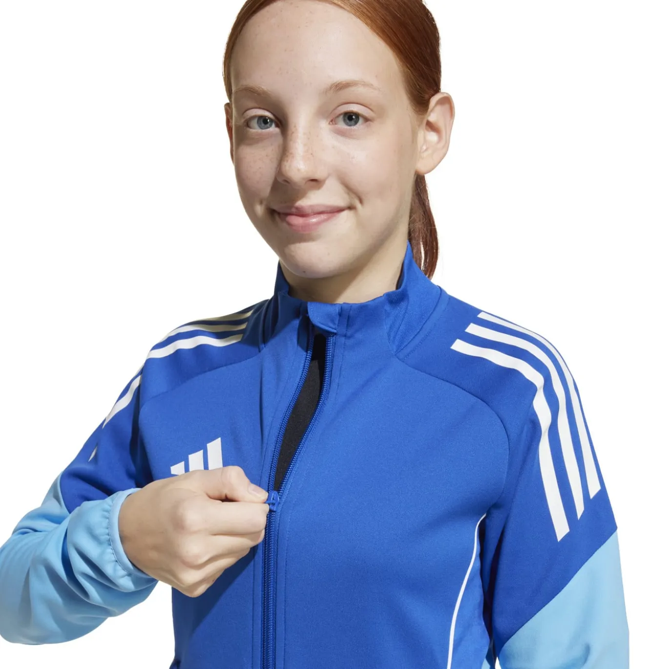adidas Tiro 25 Competition Trainingsjack Kids Blauw Lichtblauw Wit