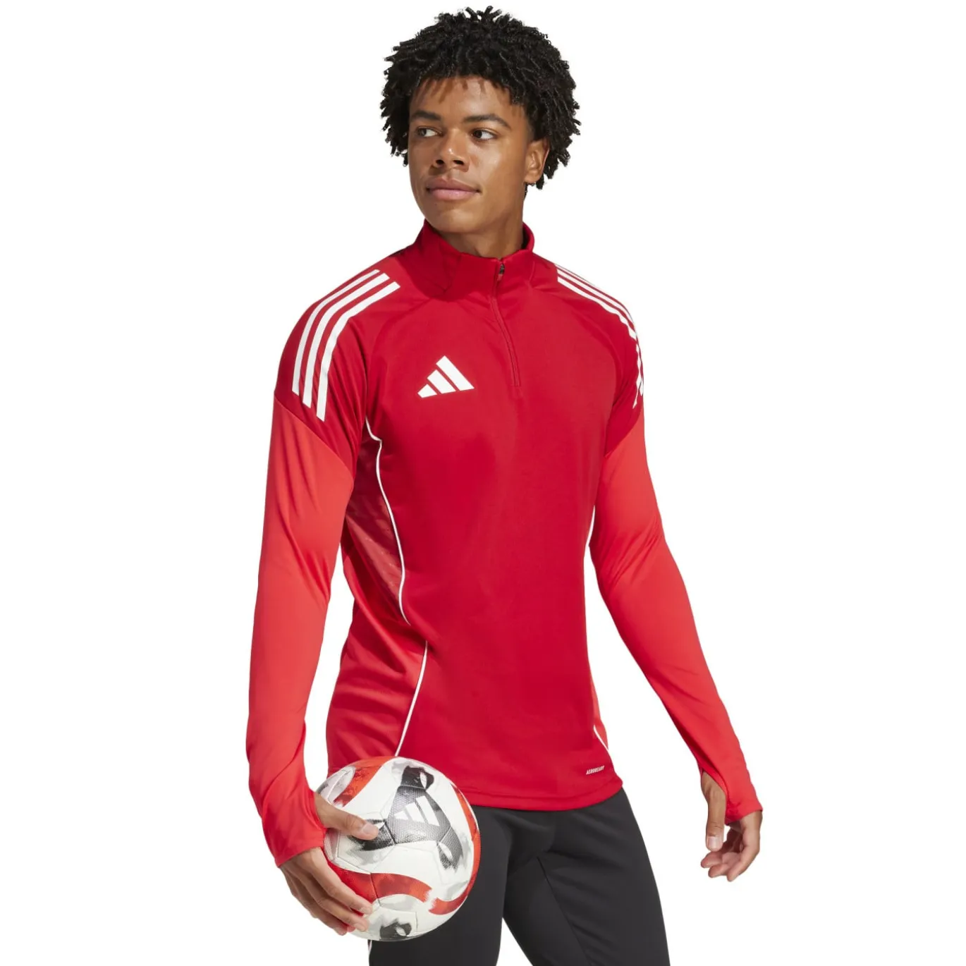 adidas Tiro 25 Competition Trainingstrui 1/4-Zip Rood Wit