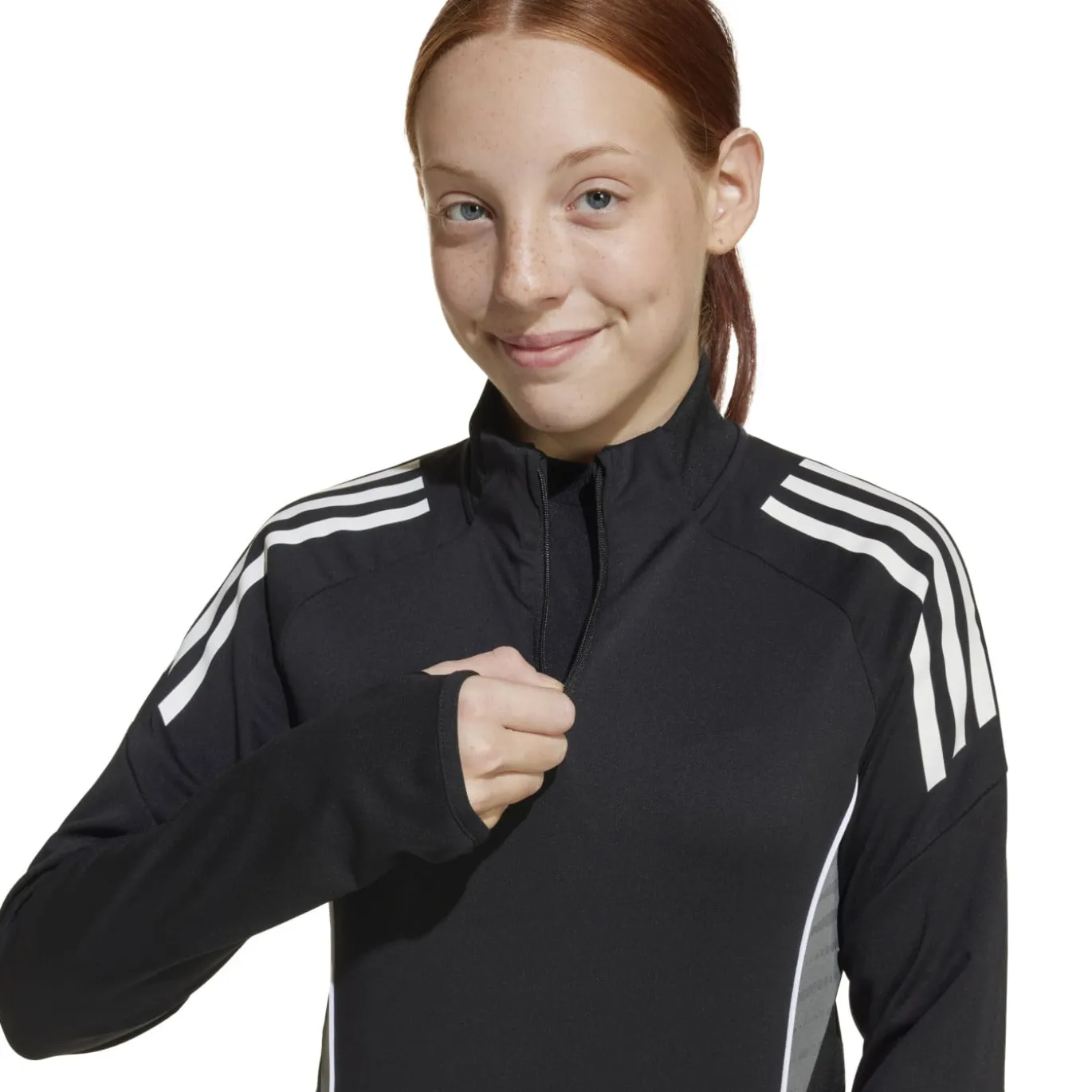 adidas Tiro 25 Competition Trainingstrui 1/4-Zip Kids Zwart Wit Grijs