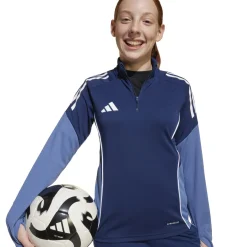 adidas Tiro 25 Competition Trainingstrui 1/4-Zip Kids Donkerblauw Lichtblauw Wit