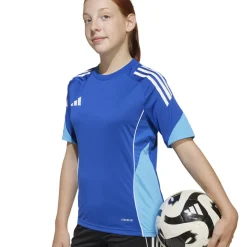 adidas Tiro 25 Competition Trainingsshirt Kids Blauw Lichtblauw Wit