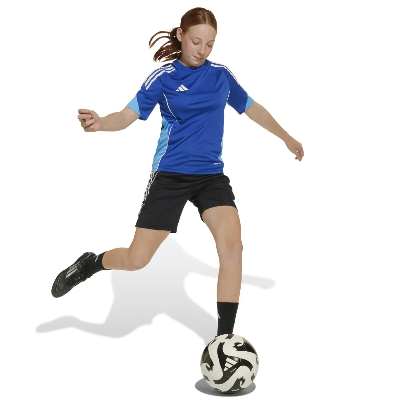 adidas Tiro 25 Competition Trainingsshirt Kids Blauw Lichtblauw Wit