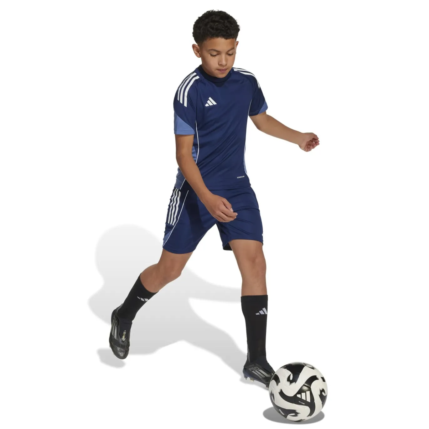 adidas Tiro 25 Competition Trainingsset Kids Donkerblauw Wit