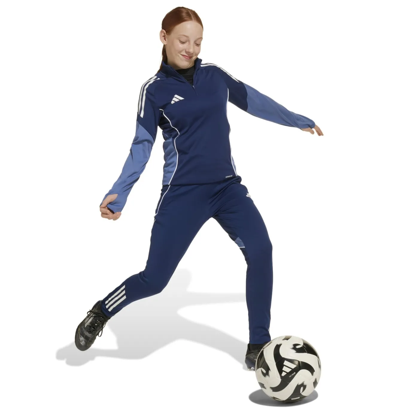 adidas Tiro 25 Competition Trainingsbroek Kids Donkerblauw Lichtblauw Wit