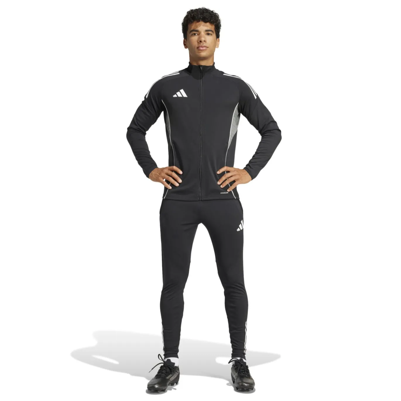 adidas Tiro 25 Competition Trainingspak Full-Zip Zwart Wit Grijs