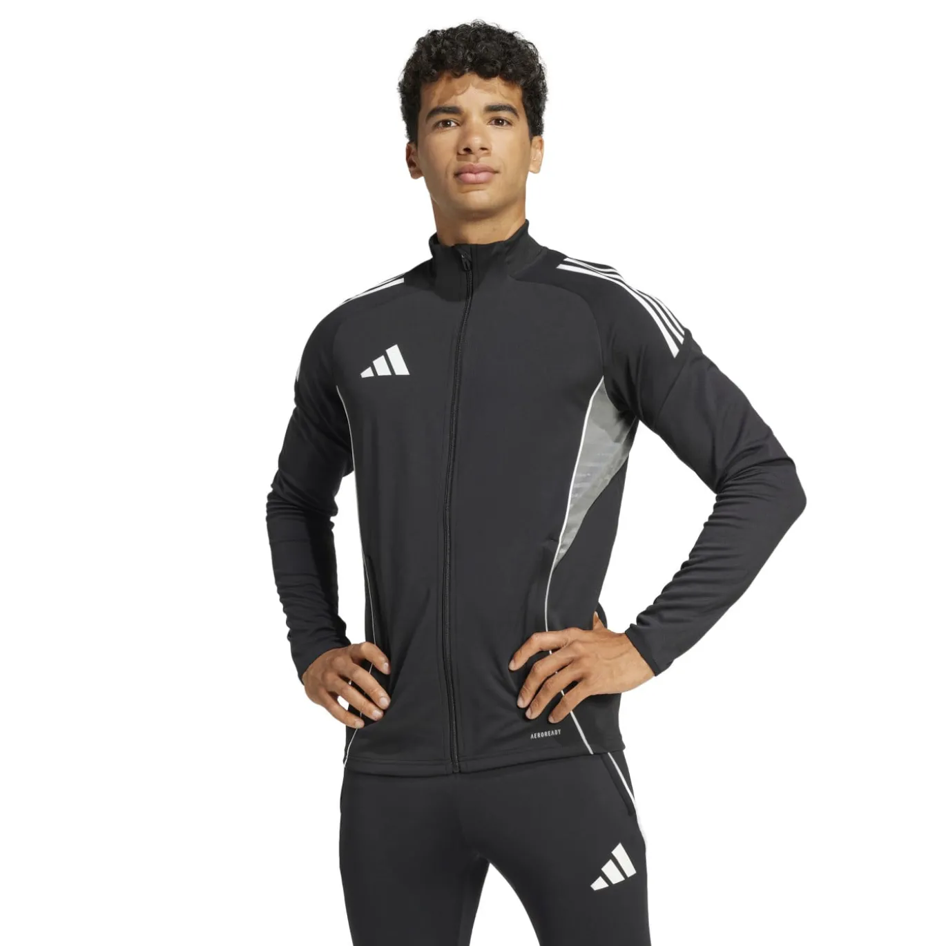 adidas Tiro 25 Competition Trainingspak Full-Zip Zwart Wit Grijs