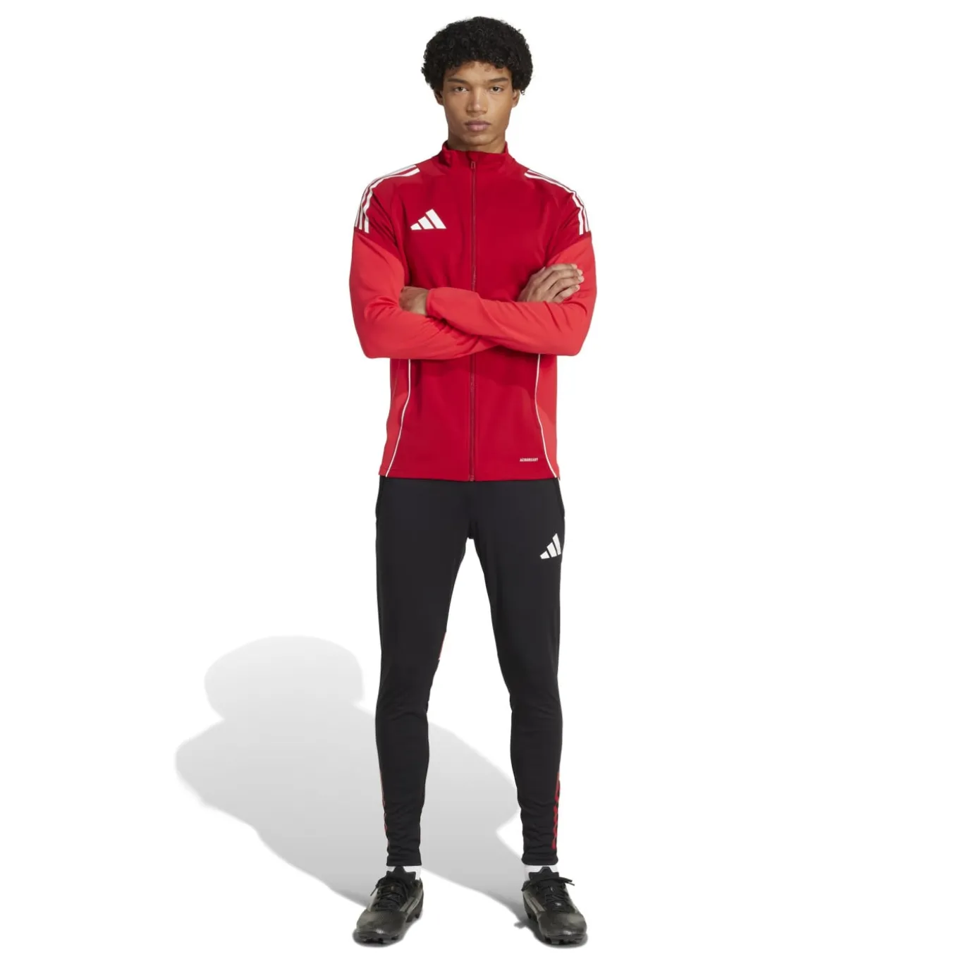 adidas Tiro 25 Competition Trainingspak Full-Zip Rood Zwart Wit