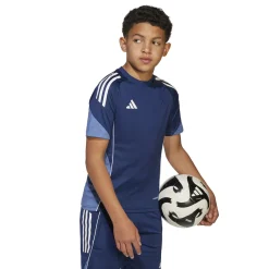 adidas Tiro 25 Competition Trainingsshirt Kids Donkerblauw Wit