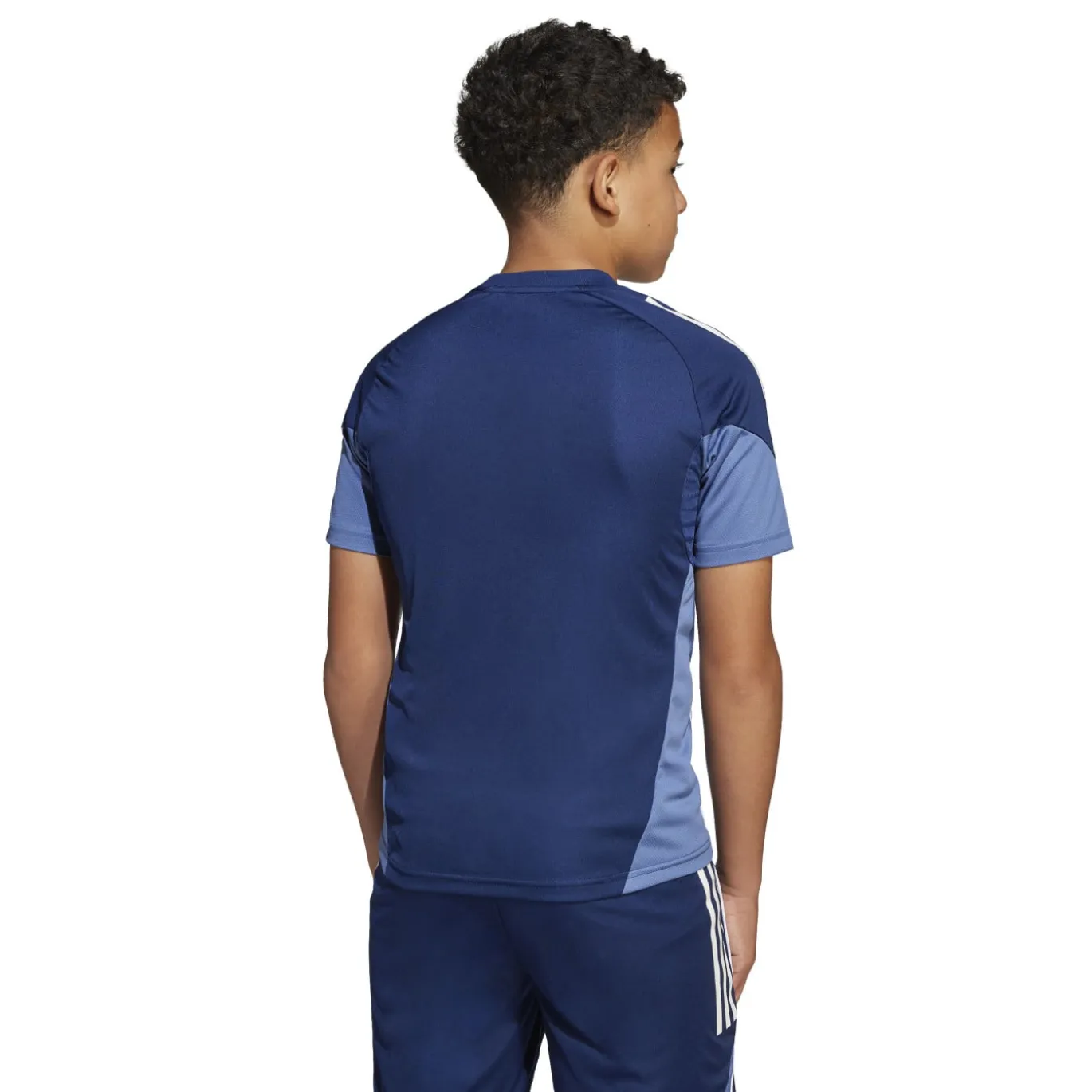 adidas Tiro 25 Competition Trainingsshirt Kids Donkerblauw Wit