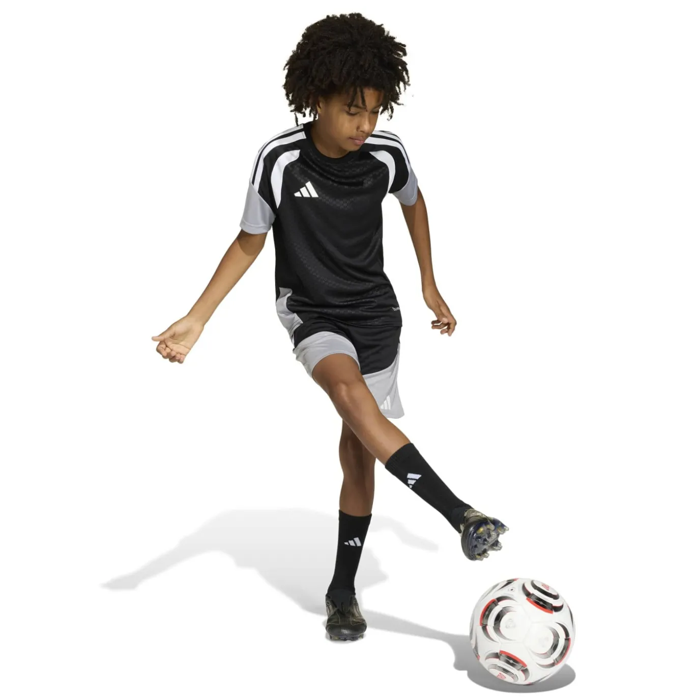 adidas Tiro 26 Competition Trainingsshirt Kids Zwart Grijs