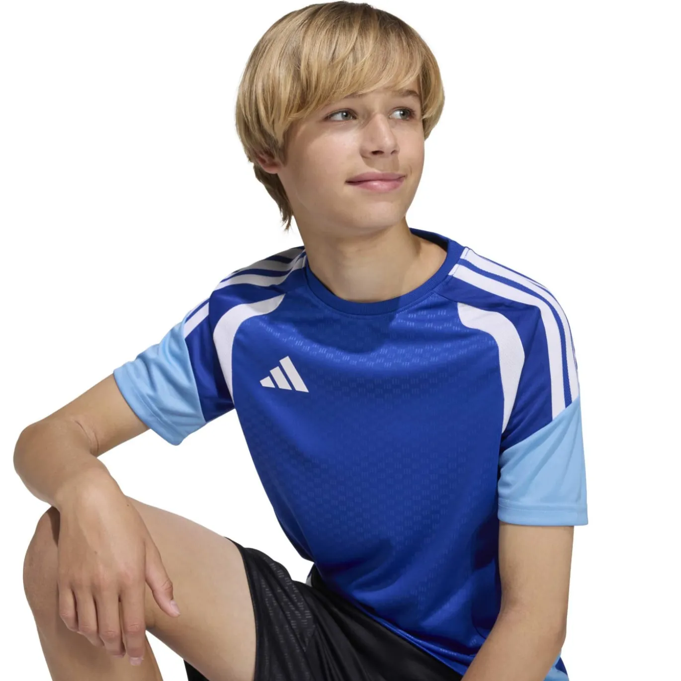 adidas Tiro 26 Competition Trainingsshirt Kids Blauw Wit