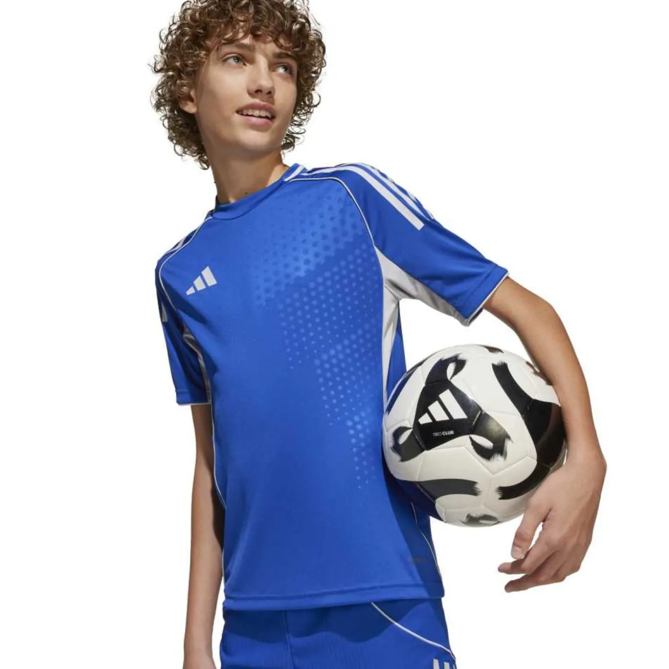 adidas Tiro 25 Competition Voetbalshirt Kids Blauw Wit