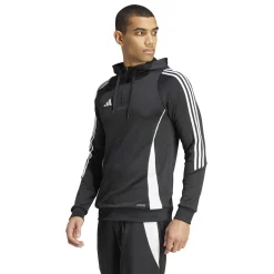 adidas Tiro 24 Hooded Trainingspak 1/4-Zip Zwart Wit