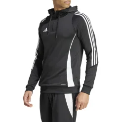 adidas Tiro 24 Hooded Trainingspak 1/4-Zip Zwart Wit