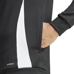 adidas Tiro 24 Hooded Trainingstrui 1/4-Zip Zwart Wit