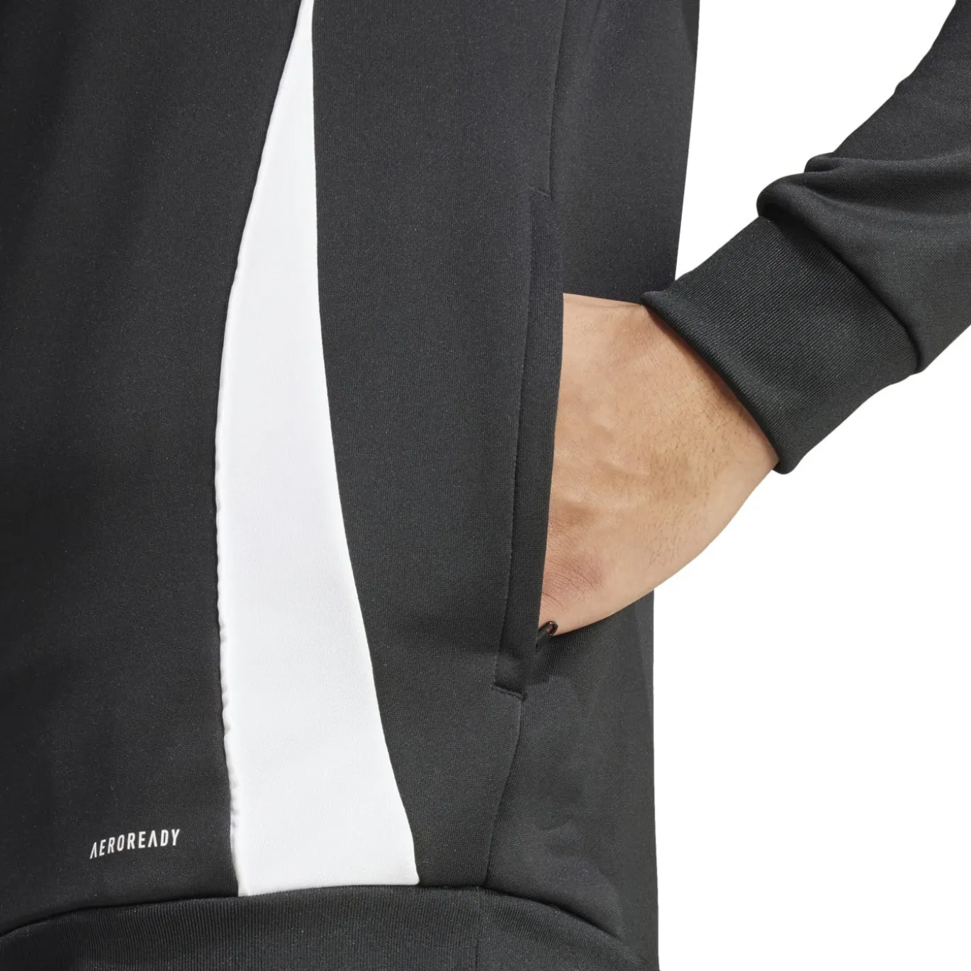 adidas Tiro 24 Hooded Trainingstrui 1/4-Zip Zwart Wit