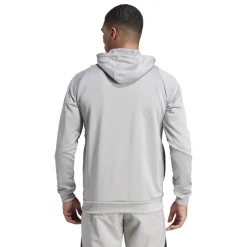 adidas Tiro 24 Hooded Trainingstrui 1/4-Zip Lichtgrijs Wit