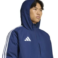adidas Tiro 26 Lange Winterjas Donkerblauw Wit