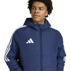 adidas Tiro 26 League Lange Winterjas Donkerblauw Wit