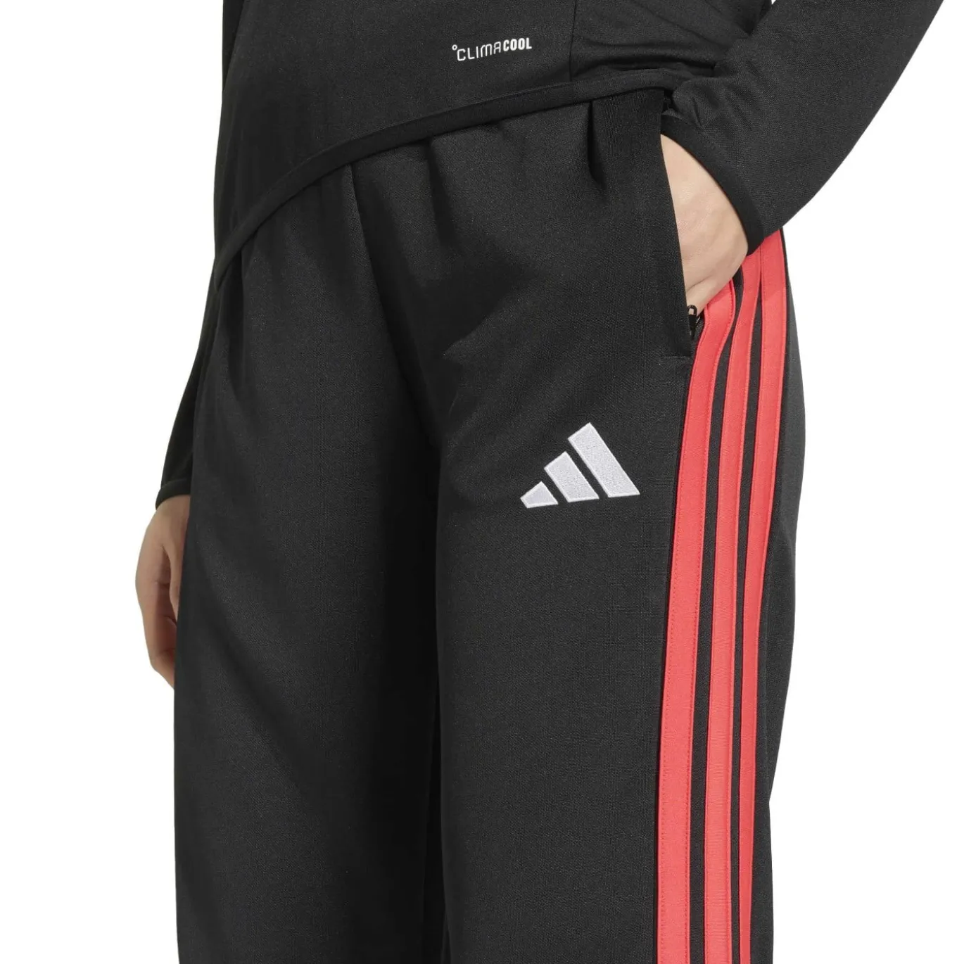 adidas Tiro 26 League Regular Trainingsbroek Dames Zwart Rood