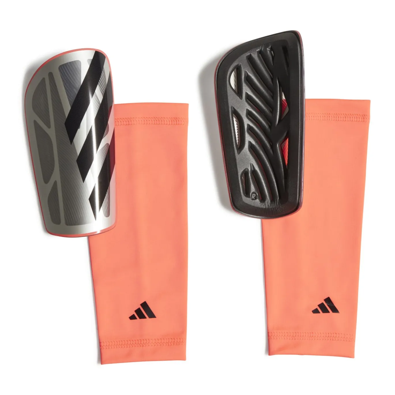 adidas Tiro League Scheenbeschermers Grijs Zwart Roze