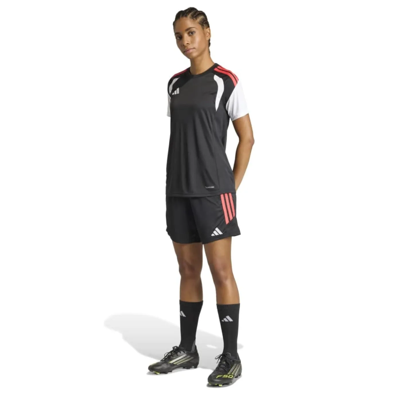 adidas Tiro 26 League Trainingsbroekje Dames Zwart Rood