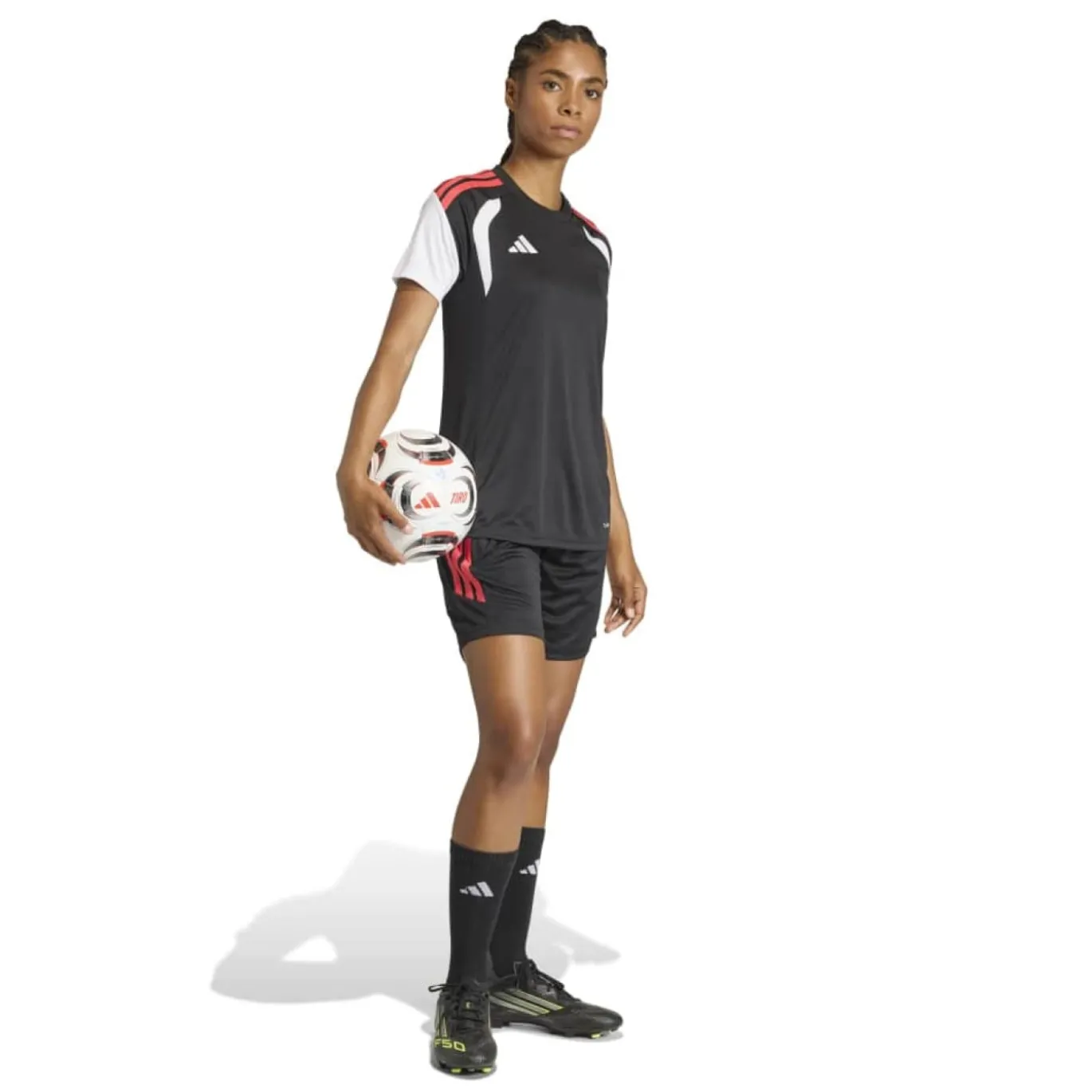 adidas Tiro 26 League Trainingsbroekje Dames Zwart Rood