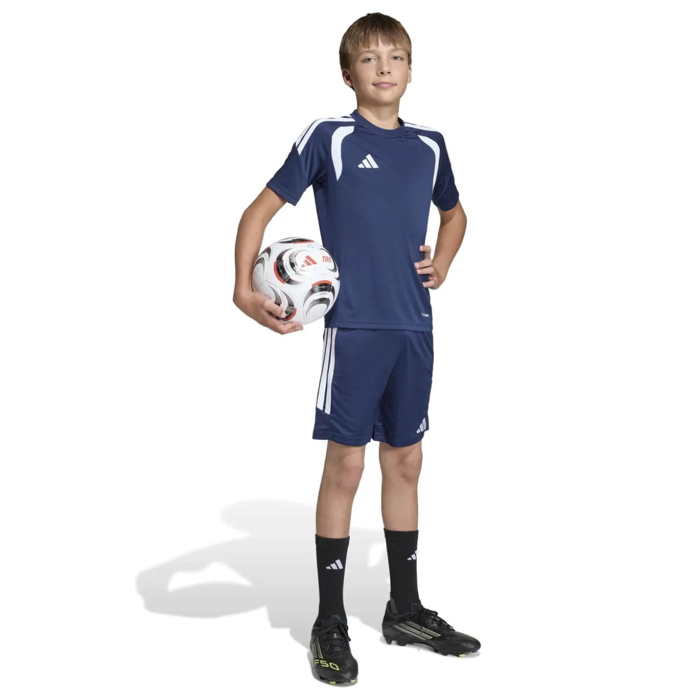 adidas Tiro 26 League Trainingsbroekje Kids Donkerblauw Wit