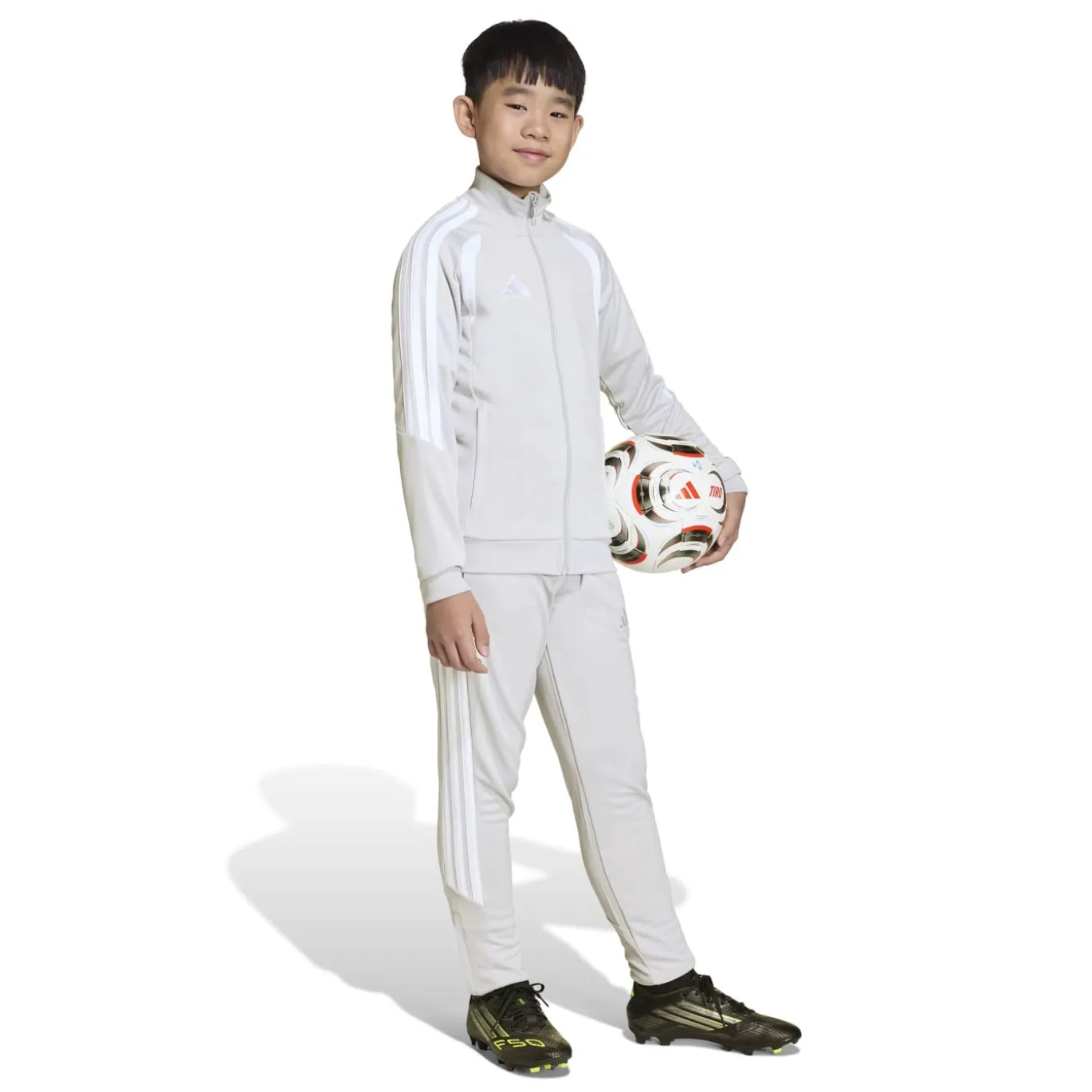 adidas Tiro 26 League Trainingspak Full-Zip Kids Grijs Zwart