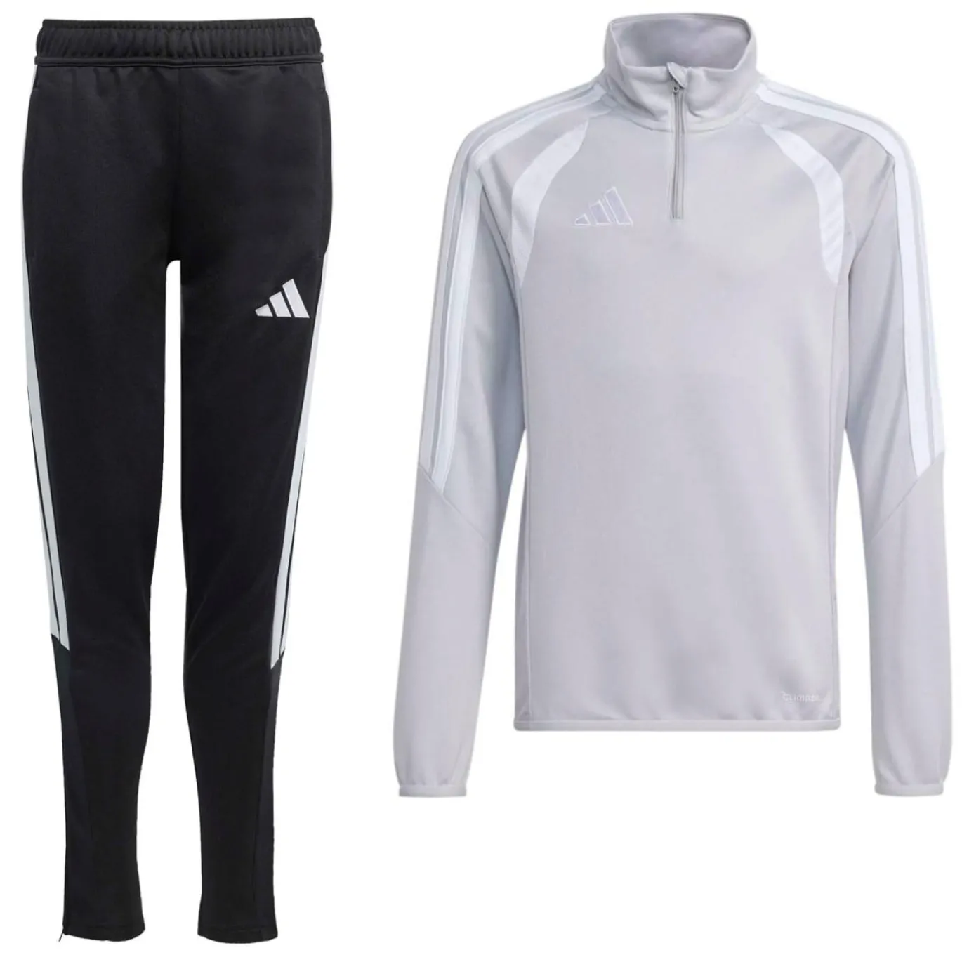 adidas Tiro 26 League Trainingspak 1/4-Zip Kids Grijs Zwart