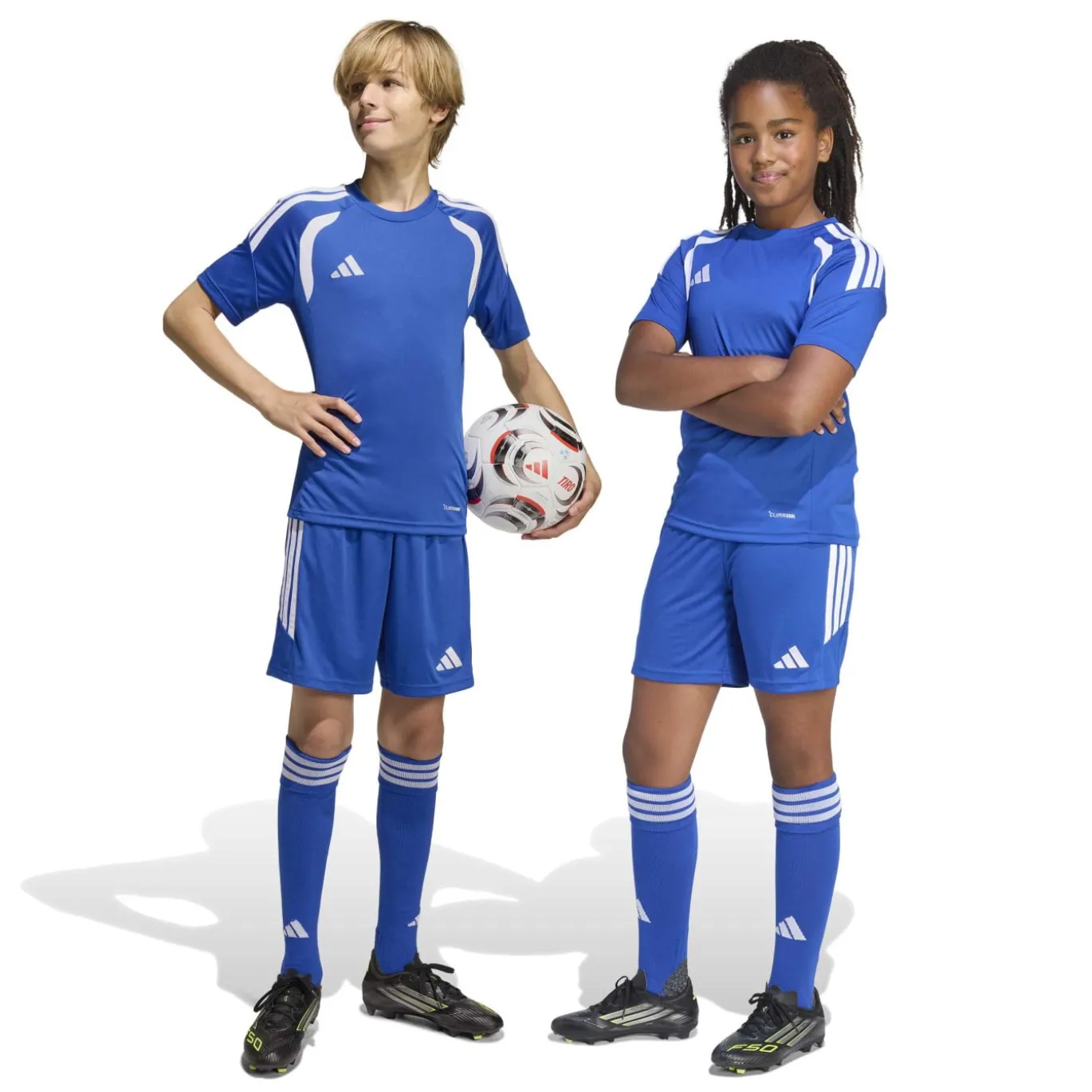 adidas Tiro 26 League Voetbalbroekje Kids Blauw Wit