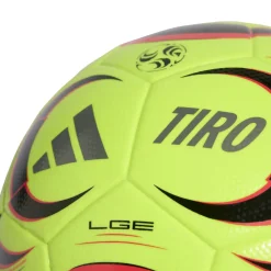 adidas Tiro League Voetbal Maat 4-5 Lucid Lemon Zwart Rood Zilvergrijs