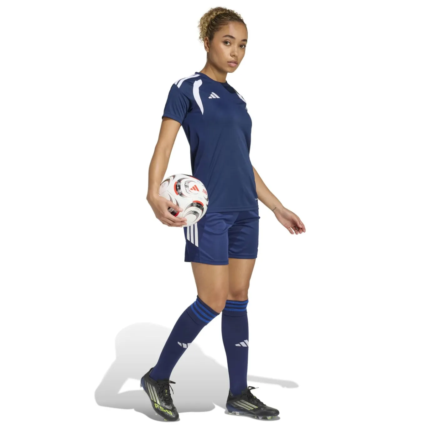 adidas Tiro 26 League Voetbalshirt Dames Donkerblauw Wit