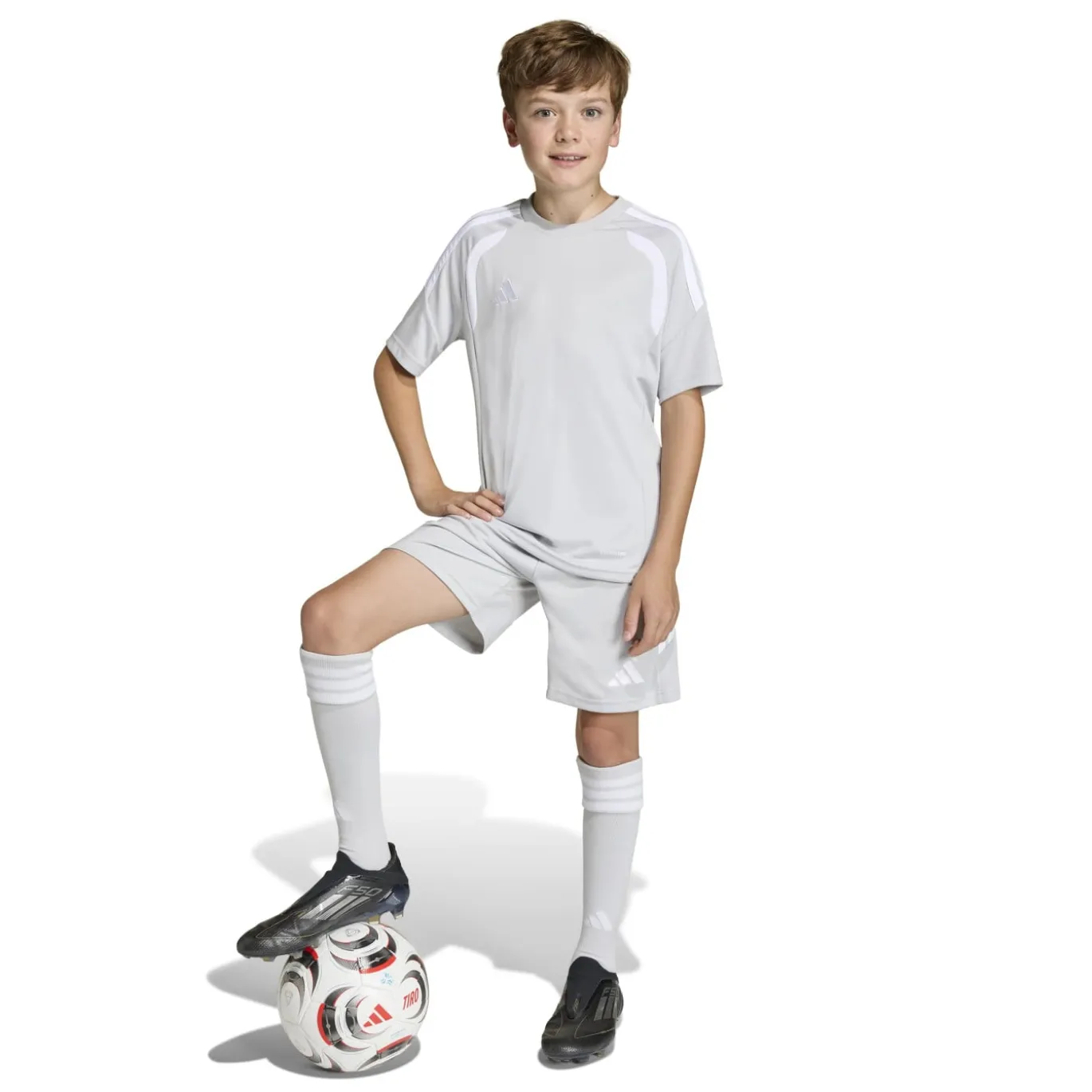 adidas Tiro 26 League Voetbalshirt Kids Grijs Wit