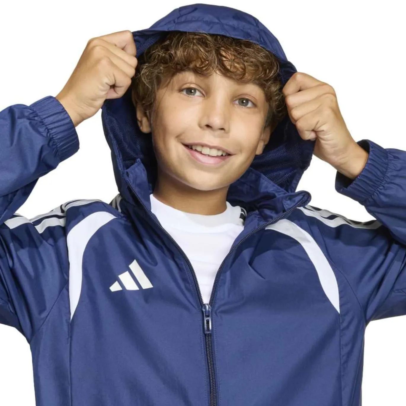 adidas Tiro 26 League Windbreaker Kids Donkerblauw Wit