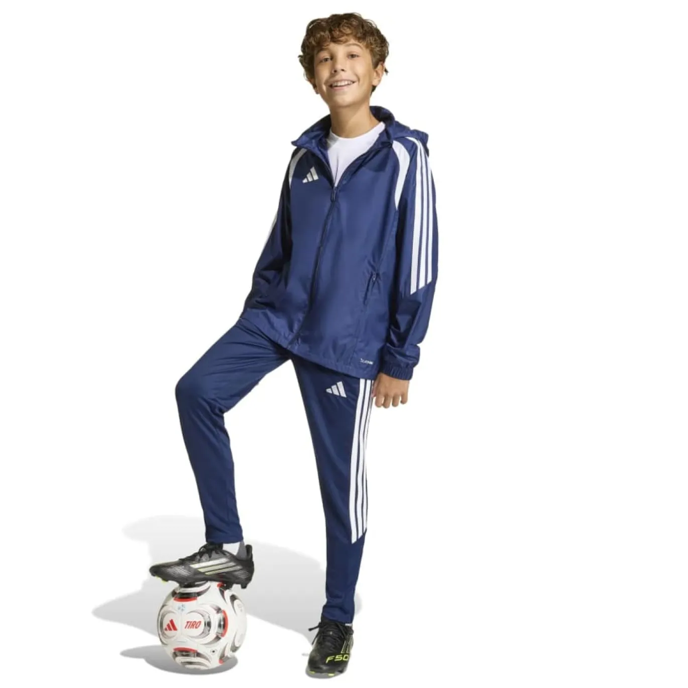 adidas Tiro 26 League Windbreaker Kids Donkerblauw Wit
