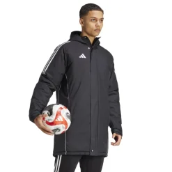 adidas Tiro 24 Parka Jas Zwart Wit