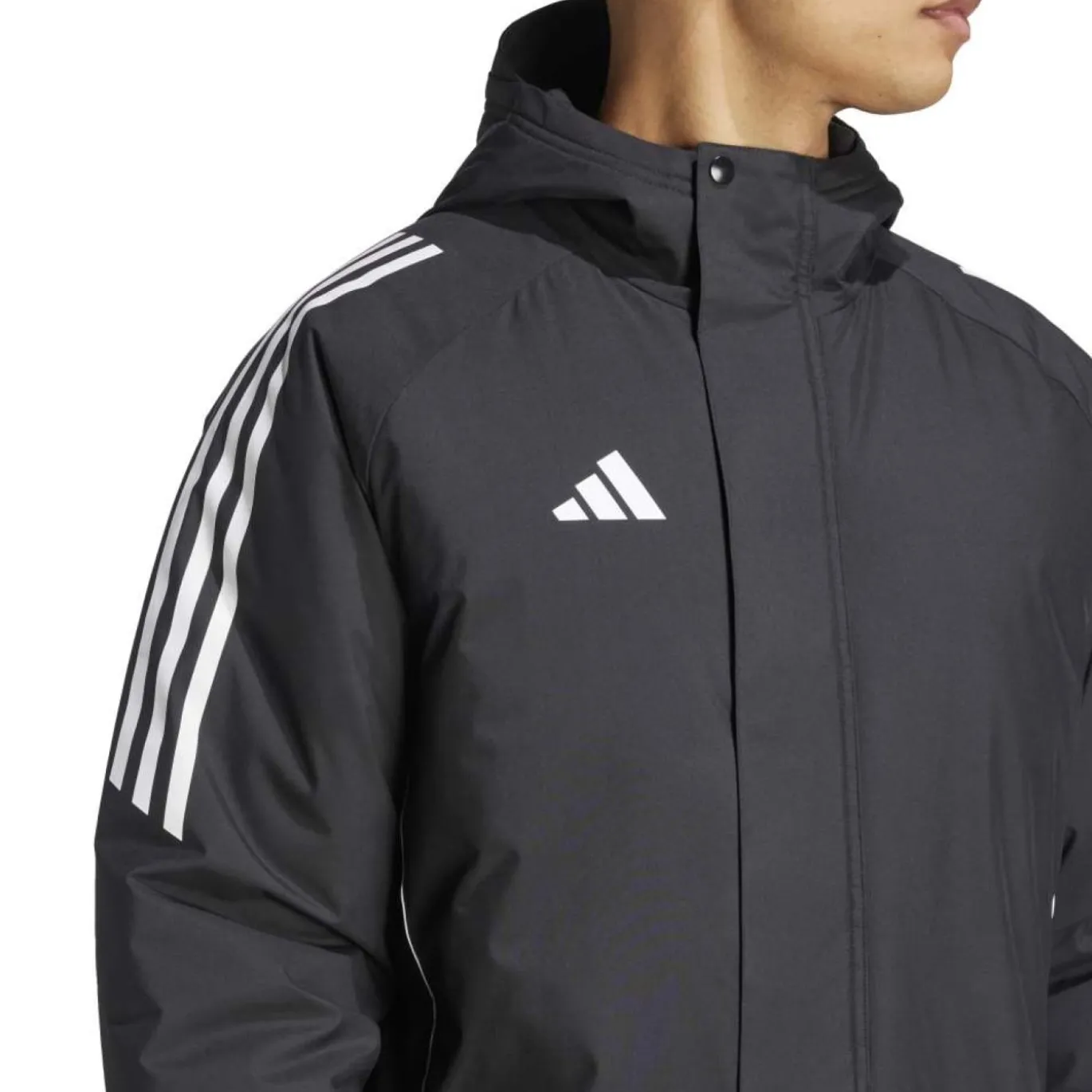 adidas Tiro 24 Parka Jas Zwart Wit