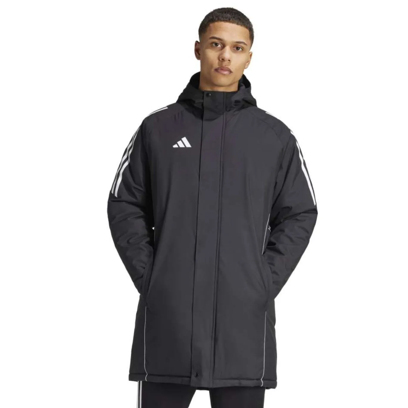 adidas Tiro 24 Parka Jas Zwart Wit