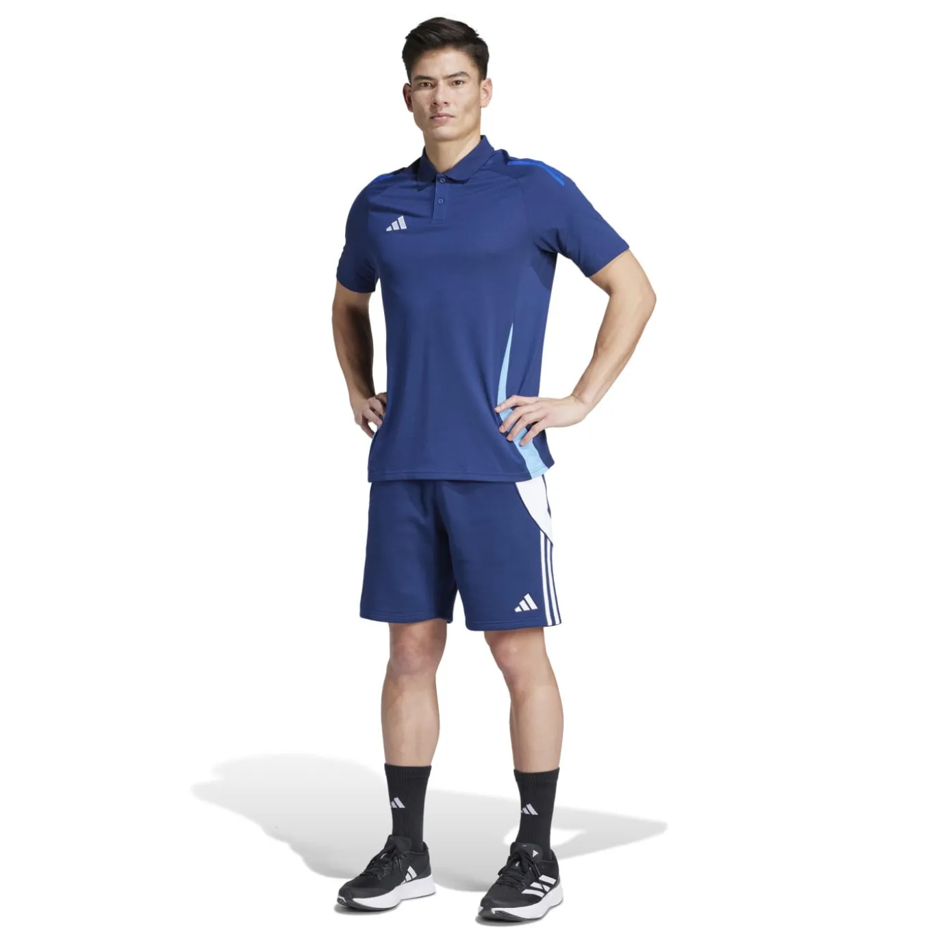 adidas Tiro 24 Sweat Broekje Donkerblauw Wit