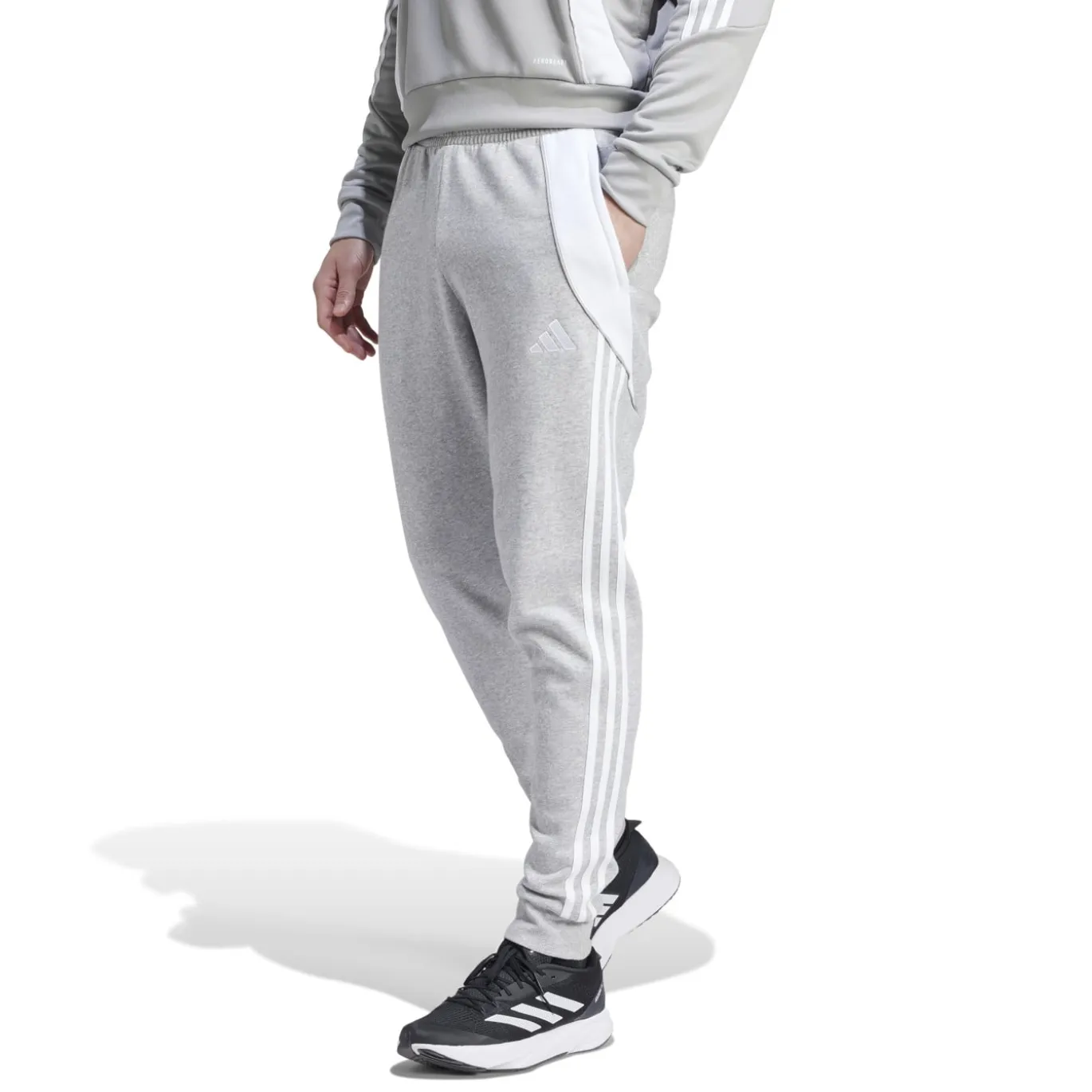 adidas Tiro 24 Sweat Trainingsbroek Lichtgrijs Wit