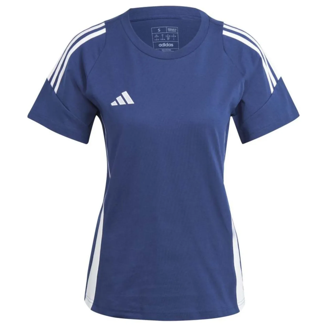 adidas Tiro 24 Sweat T-Shirt Dames Donkerblauw Wit