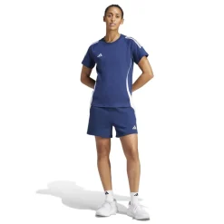 adidas Tiro 24 Sweat T-Shirt Dames Donkerblauw Wit