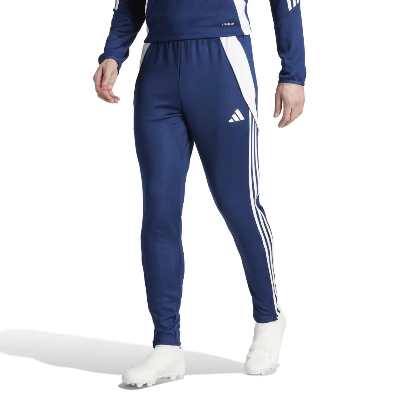 adidas Tiro 24 Trainingsbroek Donkerblauw Wit