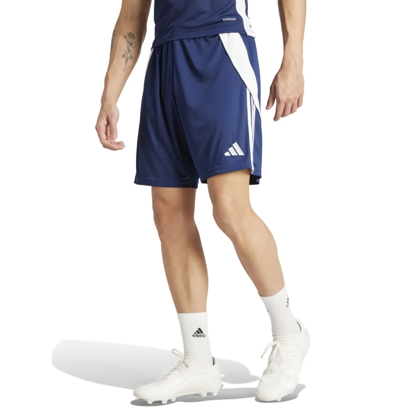 adidas Tiro 24 Trainingsbroekje Donkerblauw Wit