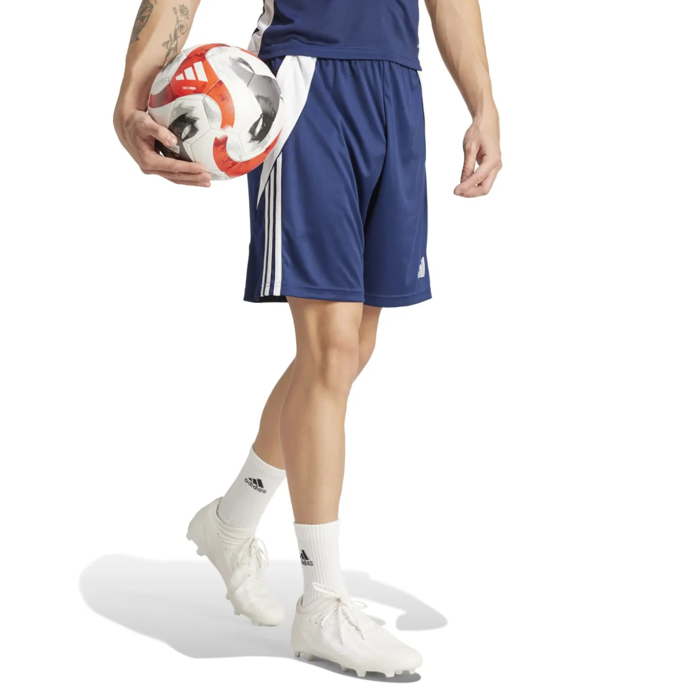 adidas Tiro 24 Trainingsbroekje Donkerblauw Wit