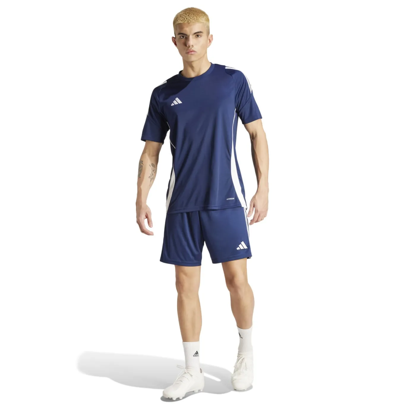 adidas Tiro 24 Trainingsbroekje Donkerblauw Wit