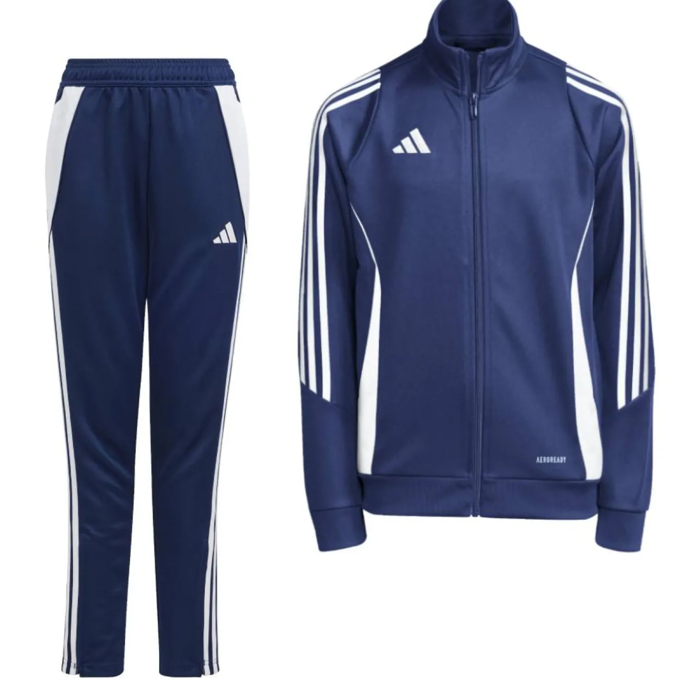 adidas Tiro 24 Trainingspak Kids Donkerblauw Wit