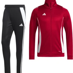adidas Tiro 24 Trainingspak Rood Zwart Wit